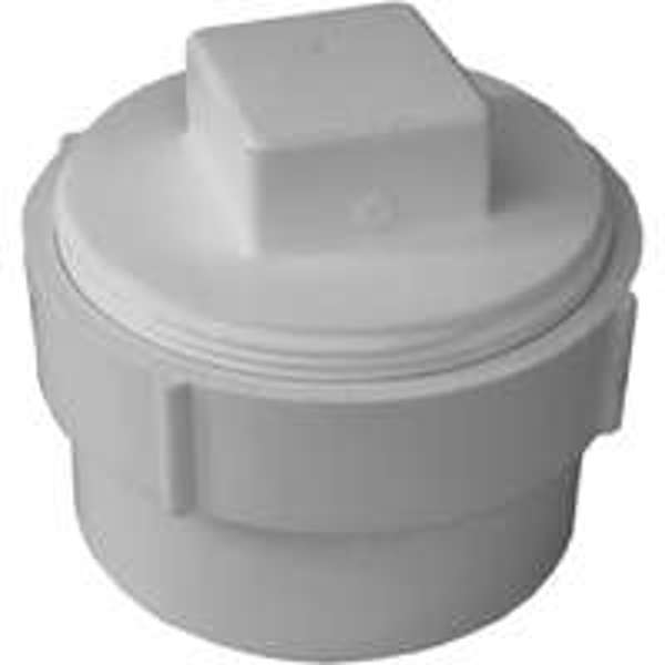 IPEX USA LLC-CANPLAS 193704AS/71640 Cleanout Body With Plug PV 4 In Spigot X FIP