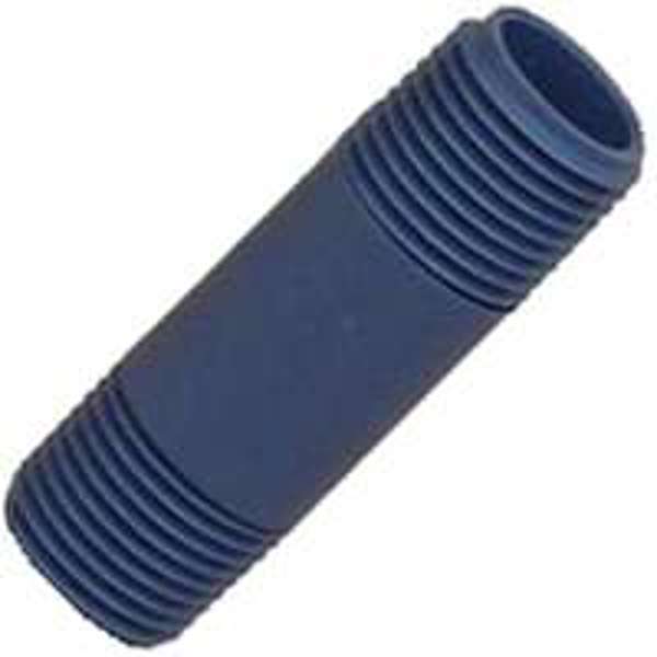 Genova Products 384040 Gray PVC Nipple 3/4 In X 4 In Schedule 80