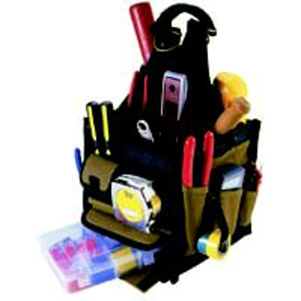 Custom Leathercraft 1526 Tool Carrier 23 Pocket Electrical and Maintenance Polyester