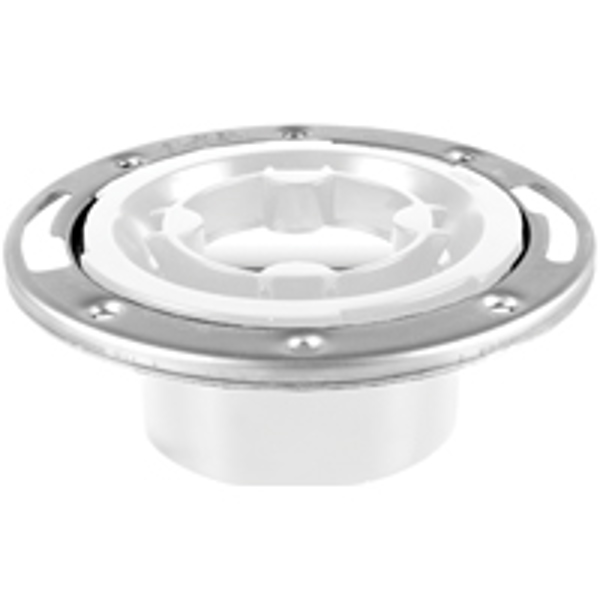 Oatey 43553 PVC Easy Trap Flange 3-4X2.53X0.44 In