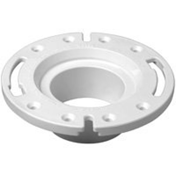 Oatey 43587 Closet Flange 4 Inch PVC White for Most Toilets