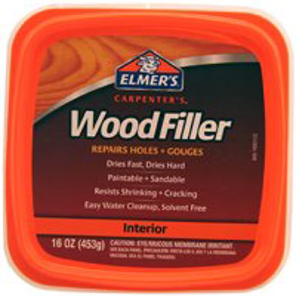 Elmer's Products E849D8 Interior Wood Filler 16 Oz Light Brown
