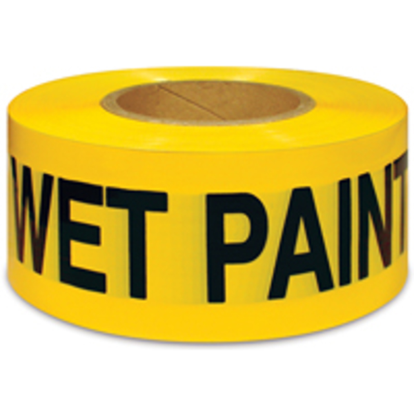 Intertape Polymer Corp 600WP300 Caution Wet Paint Tape 300 Feet Yellow Vinyl