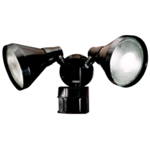 Heathco HZ-5412-BZ Motion Activated Security Light 300 Watts 180 Degree Bronze Medium E26 150 Watts Halogen