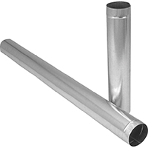 Imperial Manufacturing GV0412 Galvanized Round Pipe 8 In x 60 In 28 Gauge
