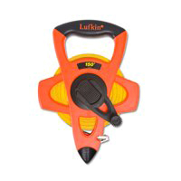Nicholson FE150 Open Reel Tape Measure 1/2 In X 150 Ft Orange Fiberglass Blade