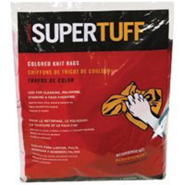 Trimaco 10803 Colored Multi-Purpose Knit Rag 16 Oz Polycotton Blend Super Tuff Multicolor