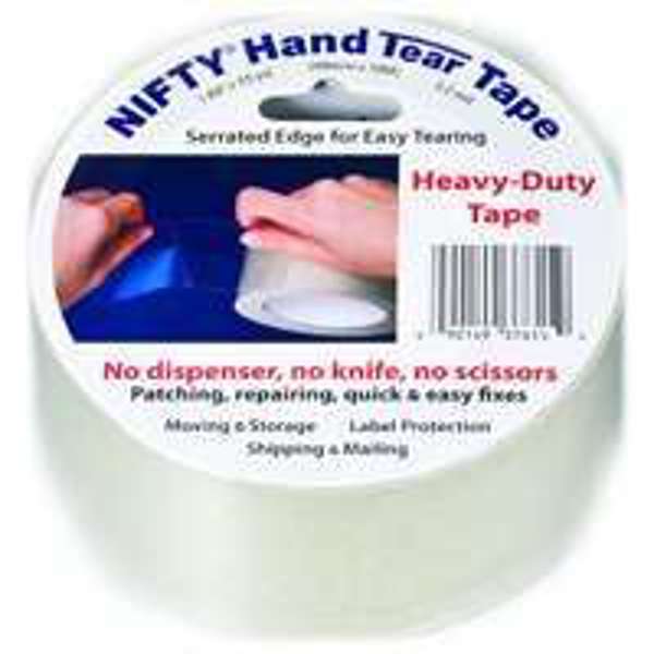 Nifty Products T3761RTL Hand Tear Tape 2 In x 55 Yd Clear
