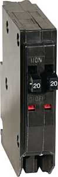 Square D by Schneider Electric QOT2020CP Circuit Breaker 20A 1 Pole 120/240VAC Tan