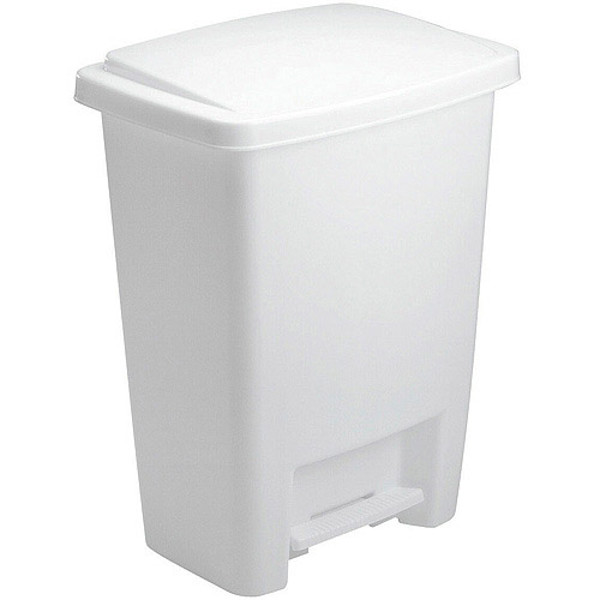 Rubbermaid FG284187WHT Step-On Wastebasket 33 Qt White