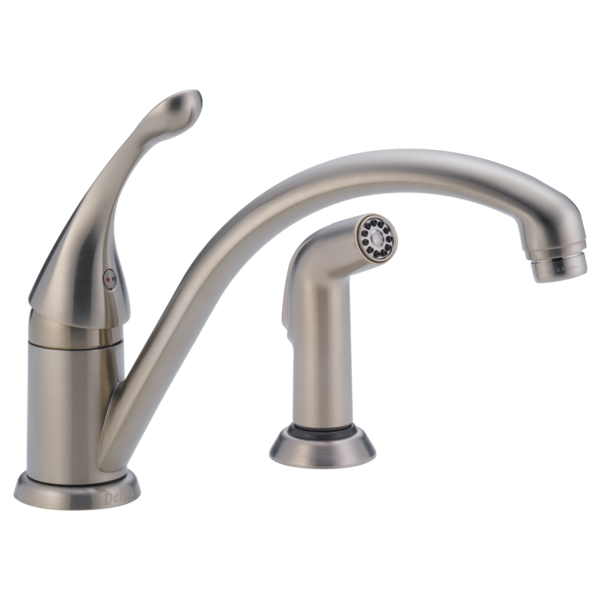 Delta Faucet 441-SS-DST Single Hole Kitchen Faucet Stainless Steel