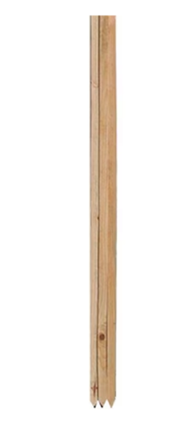 MAT-MIDWEST AIR WW6-12 Hardwood Garden Stake 6 Ft Natural
