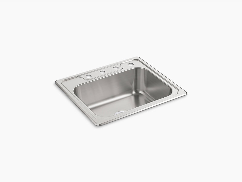 Kohler 14711-4-NA Top Mount Sink 25 In x 22 In x 8 In