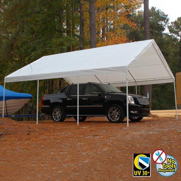 King Canopy HC1820PC Canopy 18 Ft X 20 Ft Hercules White Coated Steel Frame