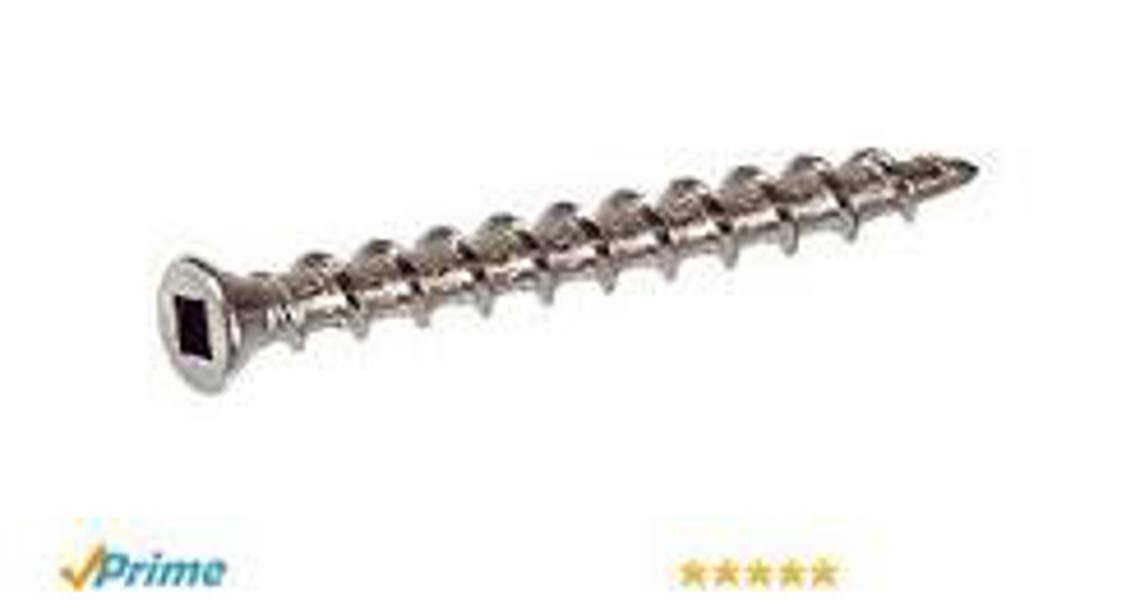 Hillman Group 47786 Square Drive Trim Screw 7X3 Stainless Steel