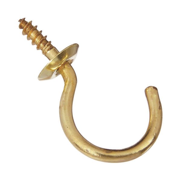 National Hardware N119701 Cup Hook Brass 1/25 Inch Size Durable and Reliable