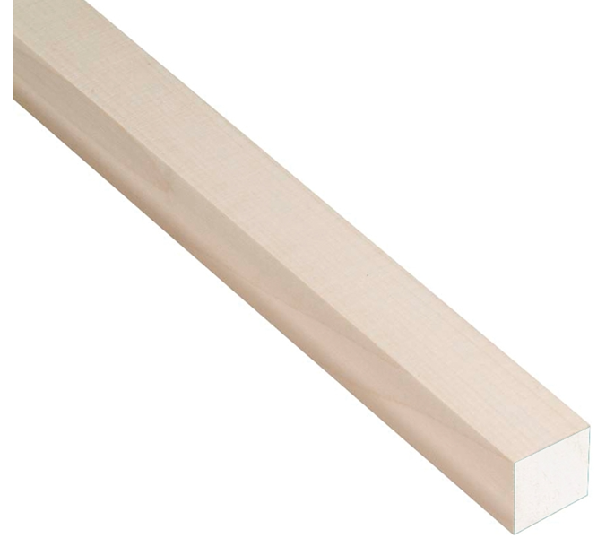WADDELL MFG CO 8312UB Hardwood Square Dowel 36 In x 3/4 In White
