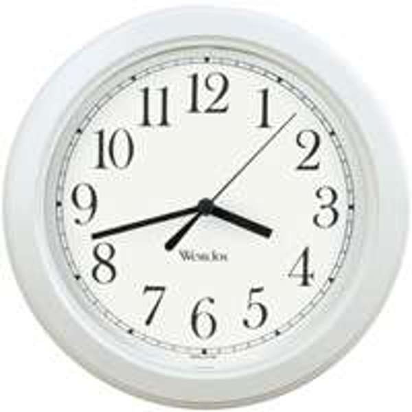 Westclox 46994A Wall Clock Quartz Simplicity White