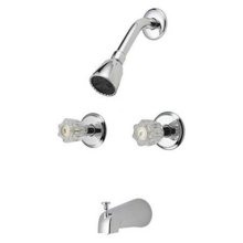 222-212 Tub Shower Faucet with Two Acrylic Handles