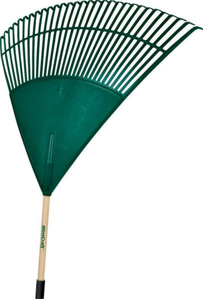 Landscapers Select 33288 Leaf Rake 48 In Poly with Wood Handle 30 Tines