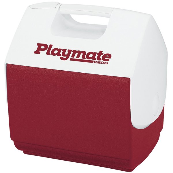 9-CAN Igloo Corporation 7362 Personal Sized Cooler 7 Qt Capacity Red and White