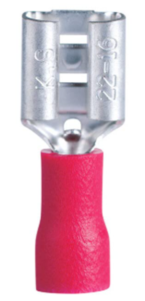 GB-Gardner Bender 20-141F Female Disconnect 22-18 AWG Wire Red Vinyl Insulation