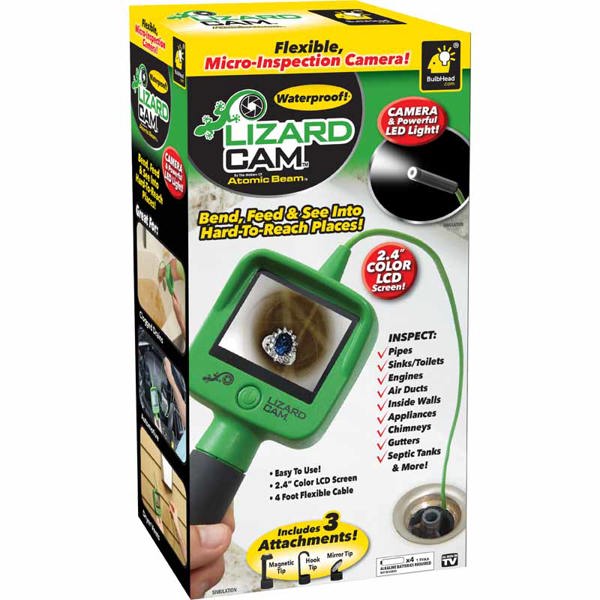 Telebrands 13157-12 Flexible Waterproof Inspection Camera Bends