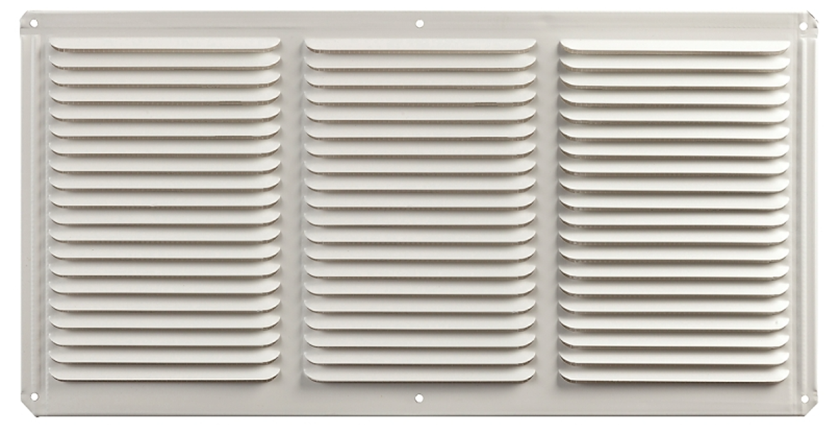 LL Building Products EAC16X8W Eave Vent 16X8 Aluminum Undereave Rectangle White