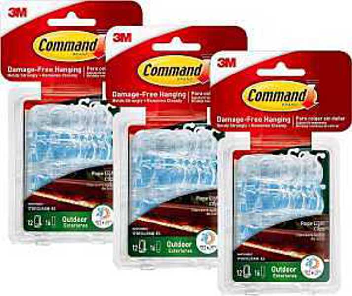 3M 17301CLRAW-ES Rope Light Clip with Foam Strips Outdoor