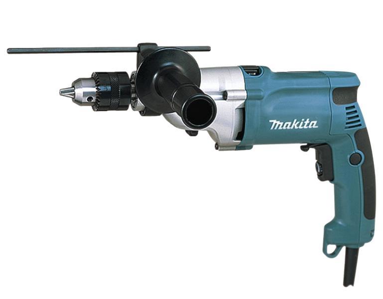 Makita Tools HP2050H Hammer Drill 3/4 In 120V 6.6 Amp 1/2 Inch Keyed Chuck 2-Speed 0-1200 RPM Low 0-2900 RPM High
