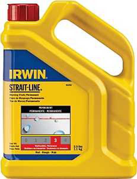 IRWIN INDUSTRIAL 65202 Chalk Marking Refill 2.5 Lb Red Permanent