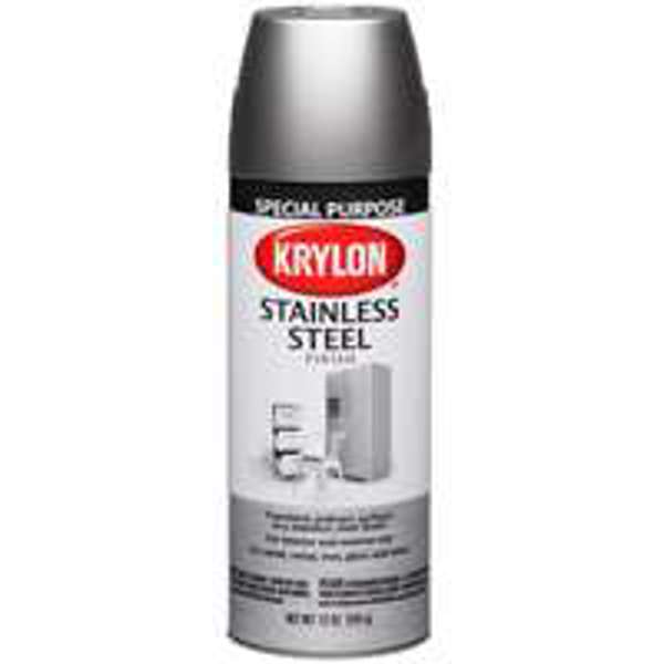 Krylon K0320877 Spray Paint Silver Metallic Stainless Steel 12 Oz Can