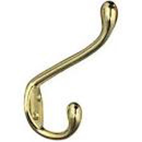 National Hardware N248-245 Garment Hook 35 L Zinc Brass