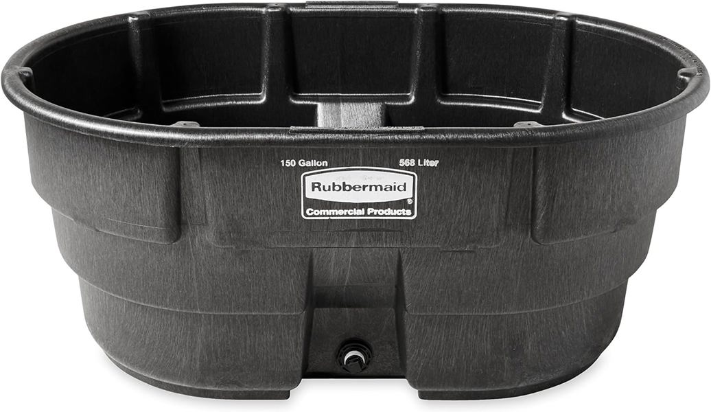 Rubbermaid 4245-00-BLA Stock Tank 150 Gal Black