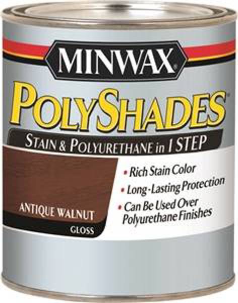 Minwax 21440 Gloss Wood Stain 1/2 Pt Antique Walnut