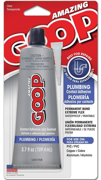 Eclectic Products 150011 Plumbing Liquid Adhesive Sealant 3.7 Oz Clear