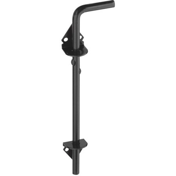 National Hardware N165-902 Black Gate Cane Bolt 1/2 In x 1 In for Double Doors and Gates