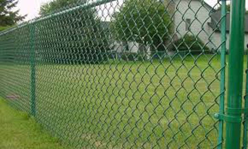 Merchants Metal FENCE 01860 Chain Link Fence 8 Ft Green Vinyl