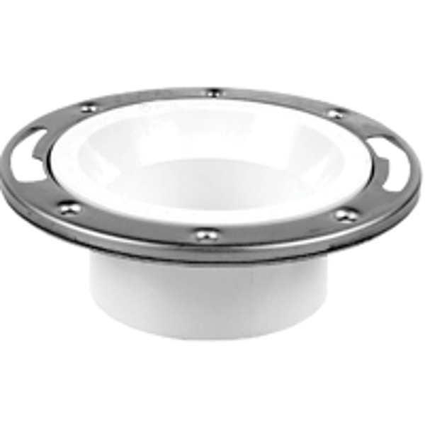 Oatey 43495 Closet Flange 3 Or 4 In Connection Solvent Weld White