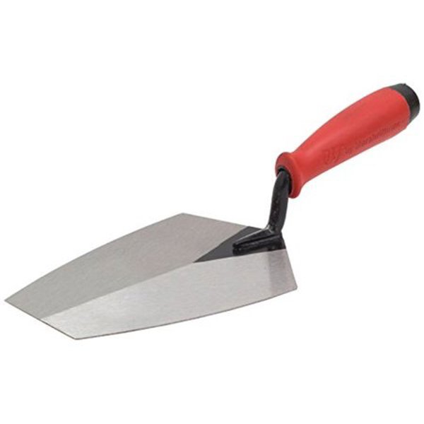 Marshalltown 18738 Bucket Trowel Stainless Steel Red Soft Grip