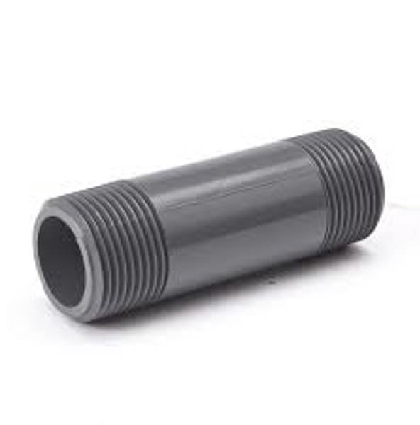 B&K Industries 403-030 PVC Nipple 1/2 In x 3 In Gray
