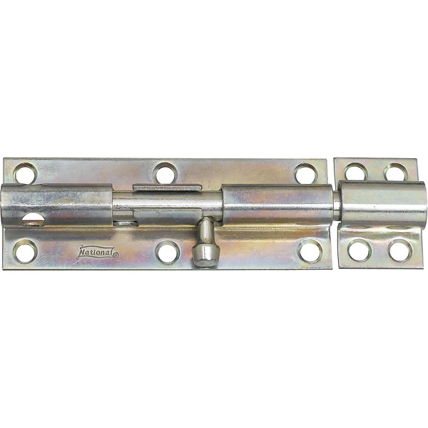 National Hardware N162-388 Barrel Bolt 6 In Length 0.39 In Diameter Head Steel Zinc