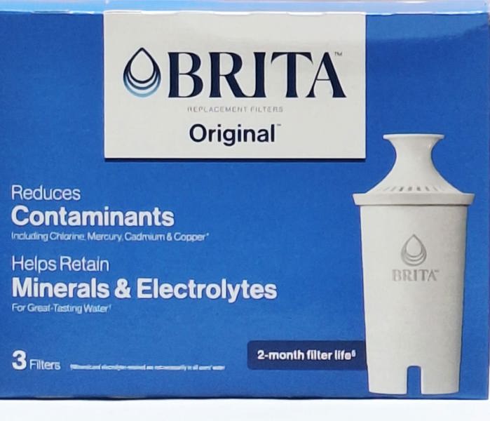 Brita 35503 Pitcher Filter Replacement 3 Count Plastic