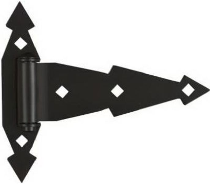 National Hardware N165-480 Steel Hinge 1 1/2X7 5/16 In Black Tight Removable Pin 55 Lb