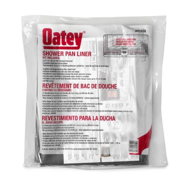 Oatey 41630 Shower Pan Liner Kit 6 Ft