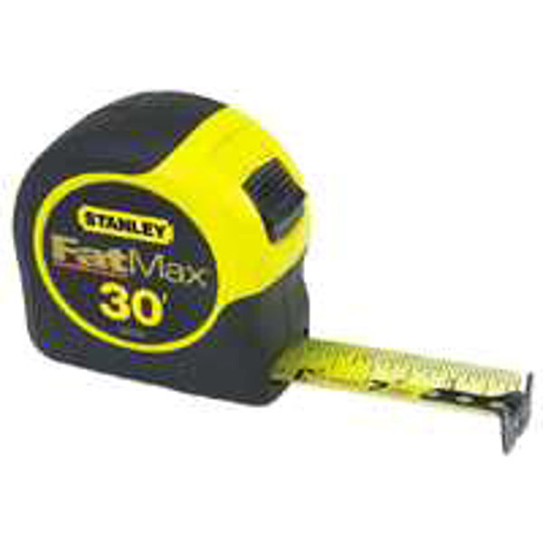 Stanley Tools 33-730 Tape Measure 30 Ft Steel 1.25 Inch Width ABS Case Power Return