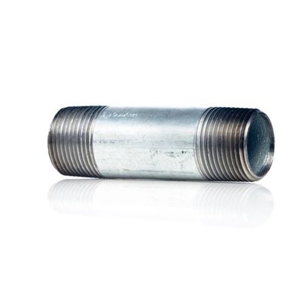 B&K Industries 563-015HN Galvanized Steel Pipe Nipple 1/2 In x 1.5 In 1.5 Gal