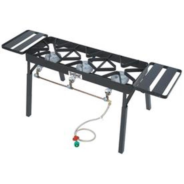 Barbour Int'l TB650 Outdoor Patio Stove Triple Fry Burner