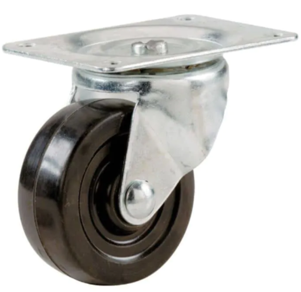 Shepherd Hardware 9478 Swivel Caster 2-1/2 In Rubber 100 Lb Capacity