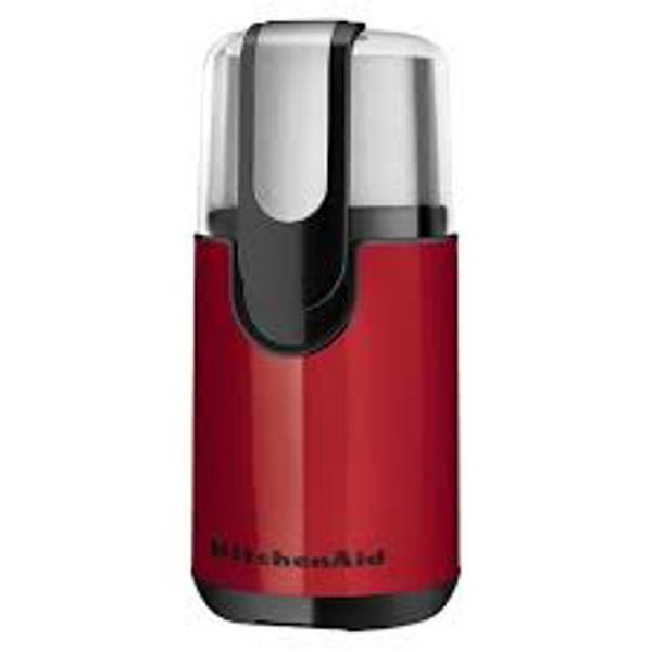 KitchenAid BCG111ER Coffee Grinder 4 Oz Capacity 160 Watts Removable Stainless Steel Bowl Red
